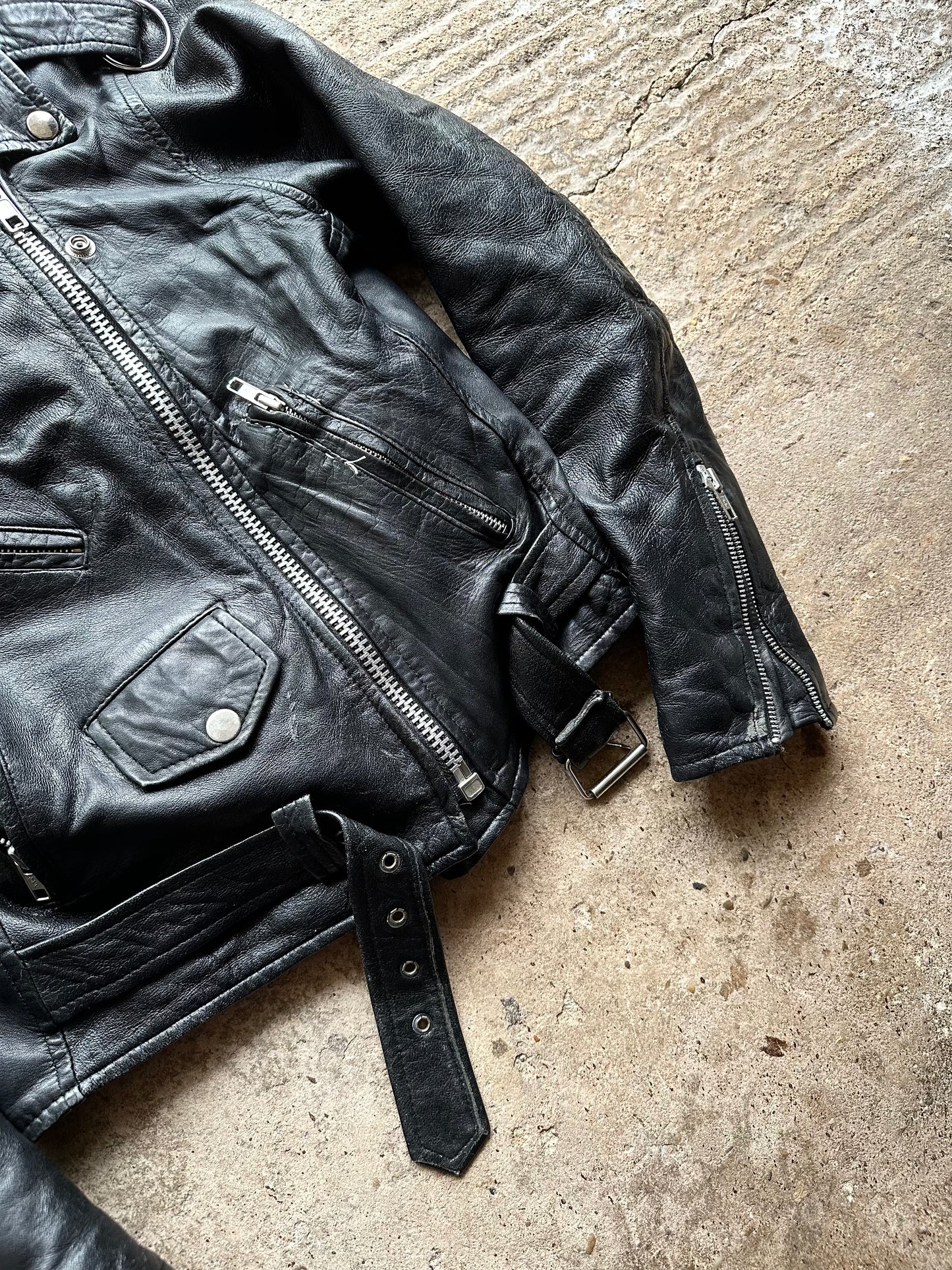 Vintage Leather Jacket - X-Small