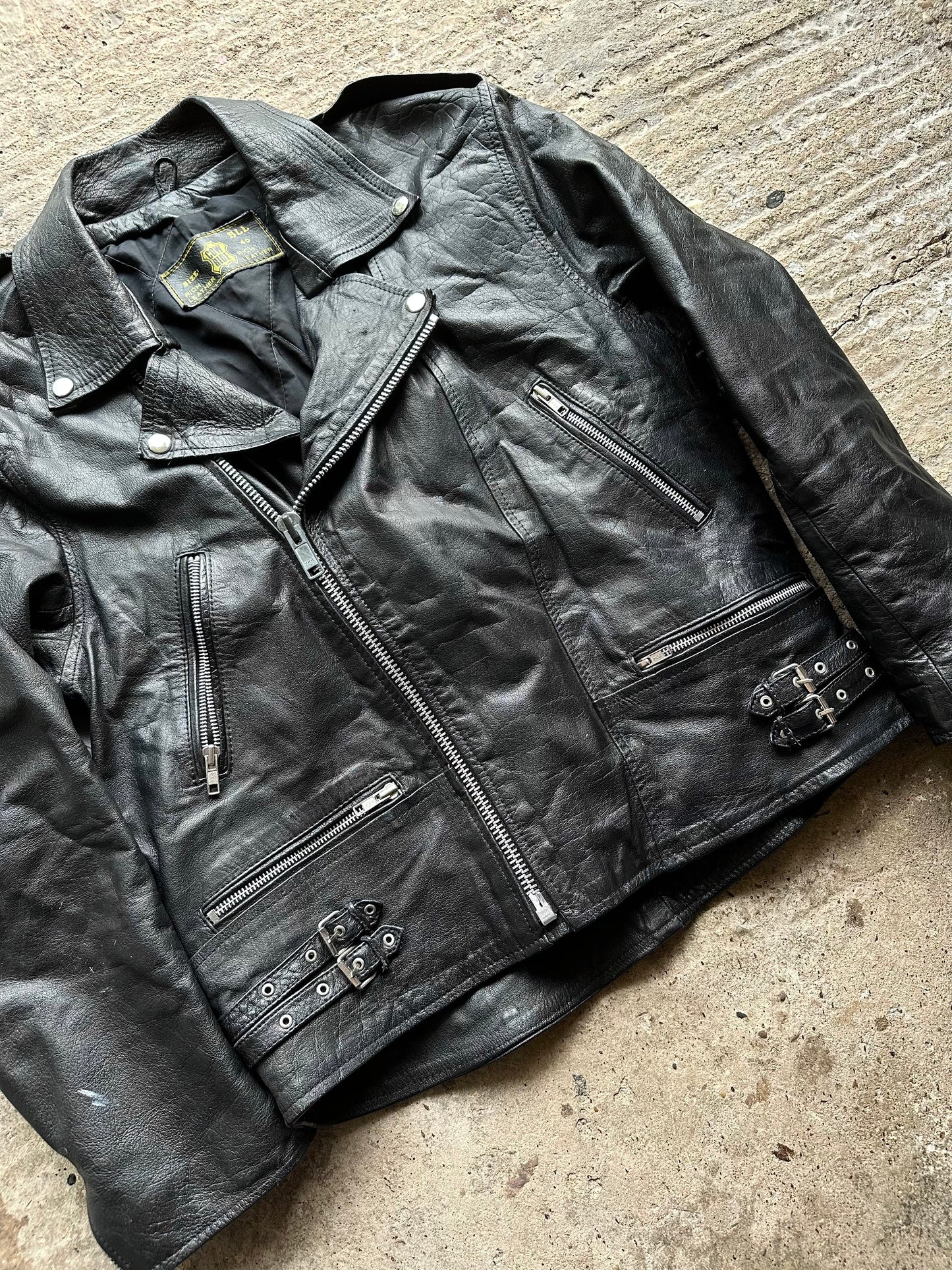 Vintage Leather Jacket - Medium