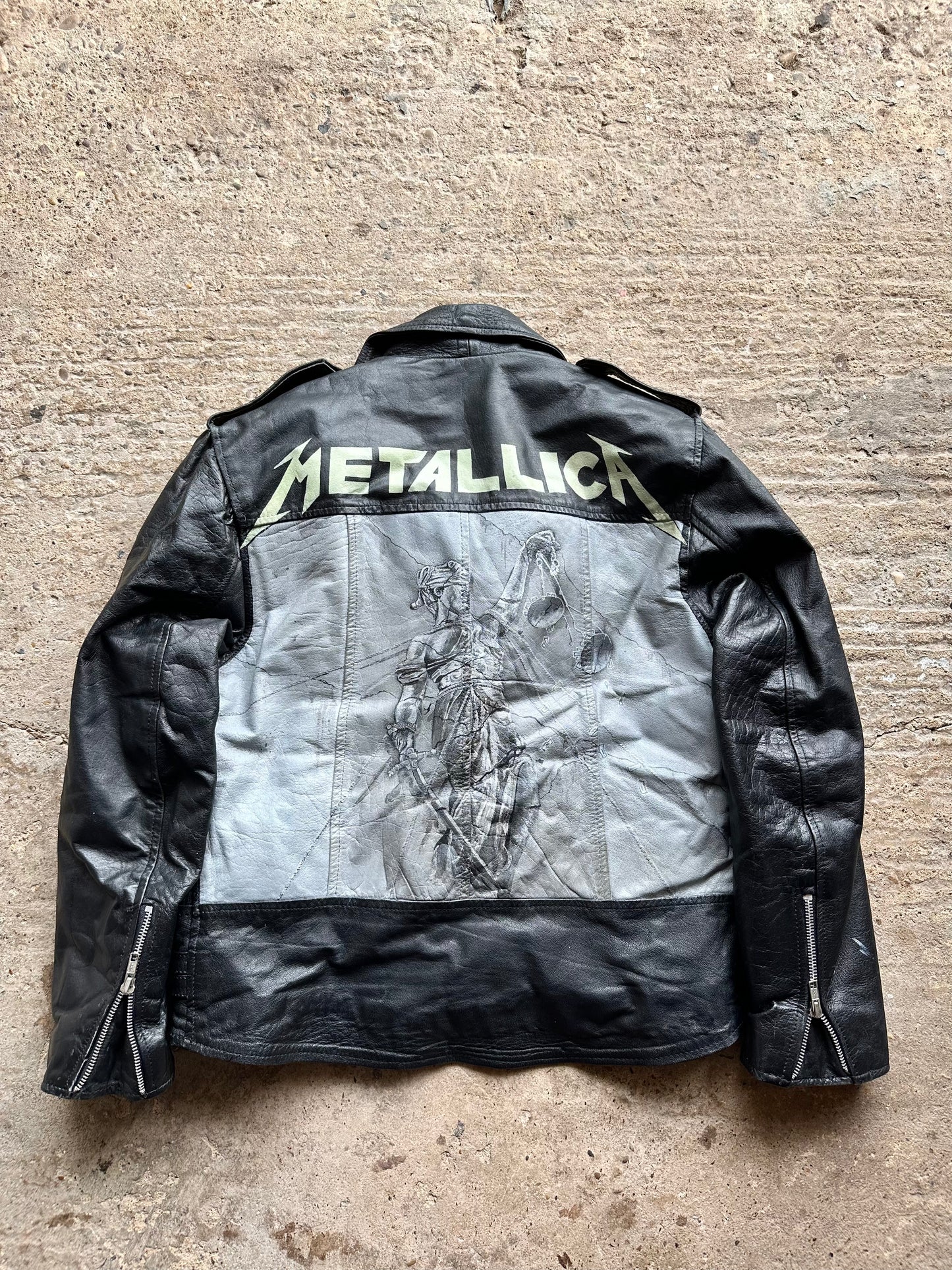 Vintage Leather Jacket - Medium