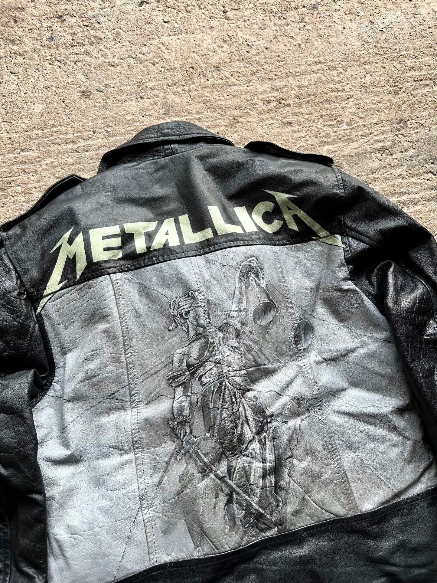 Vintage Leather Jacket - Medium