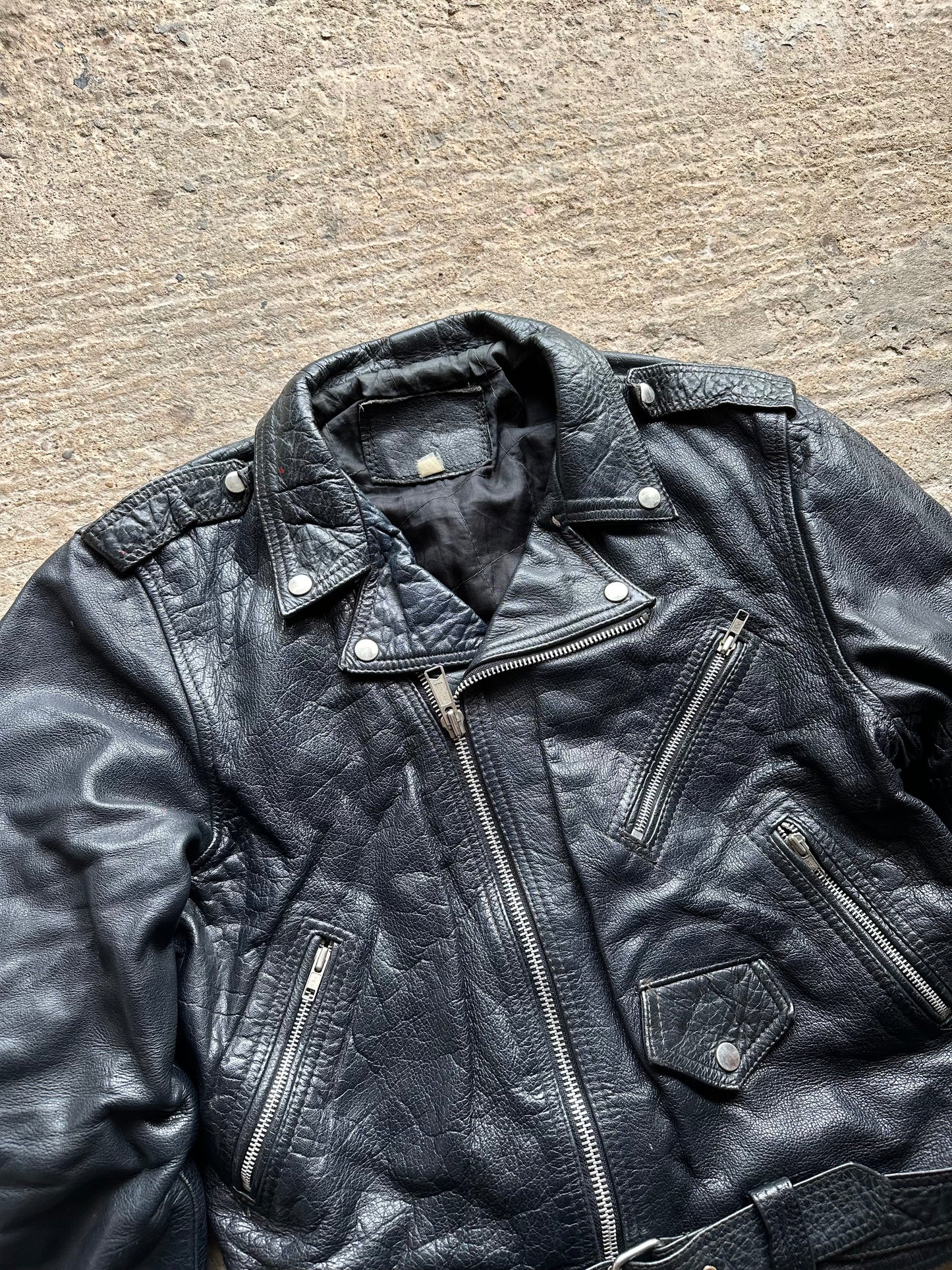 Vintage Leather Jacket -Medium