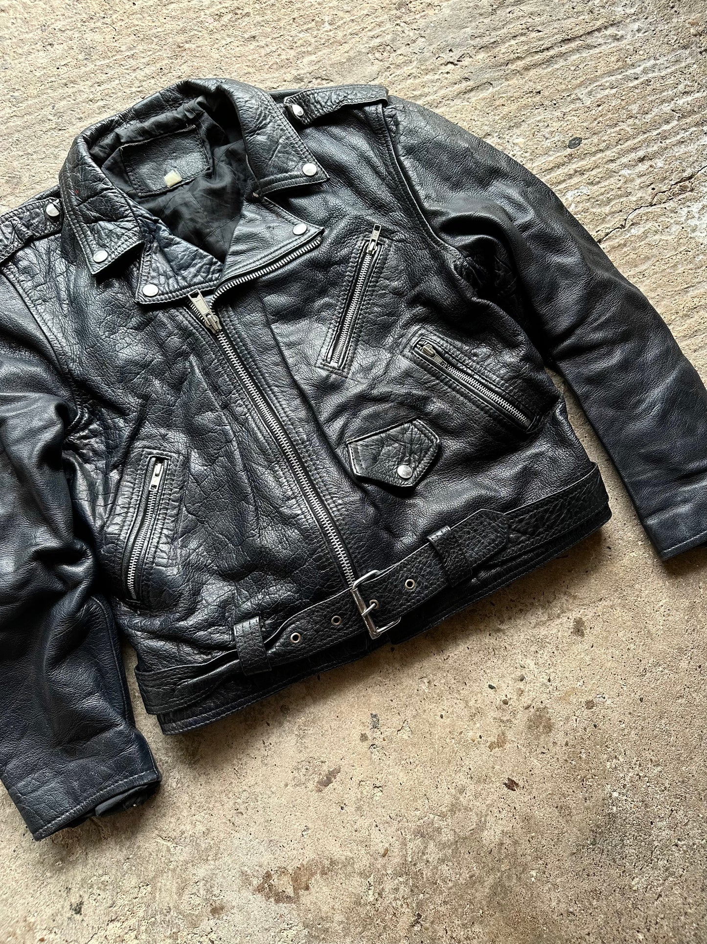 Vintage Leather Jacket -Medium